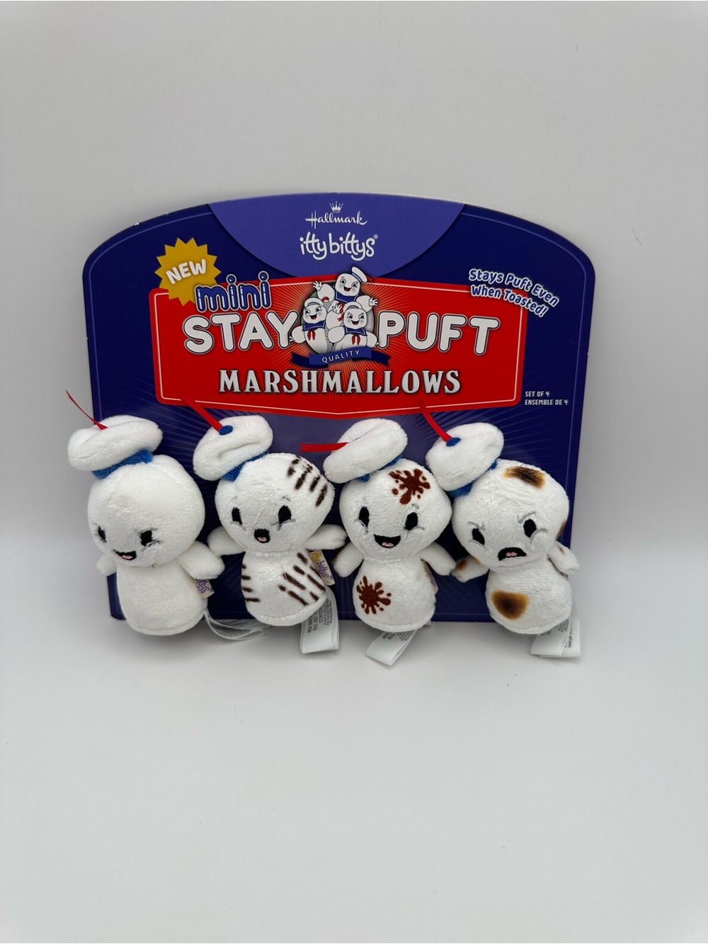 Hallmark Itty Bittys Mini Stay Puft Marshmallows Plush Set - White
